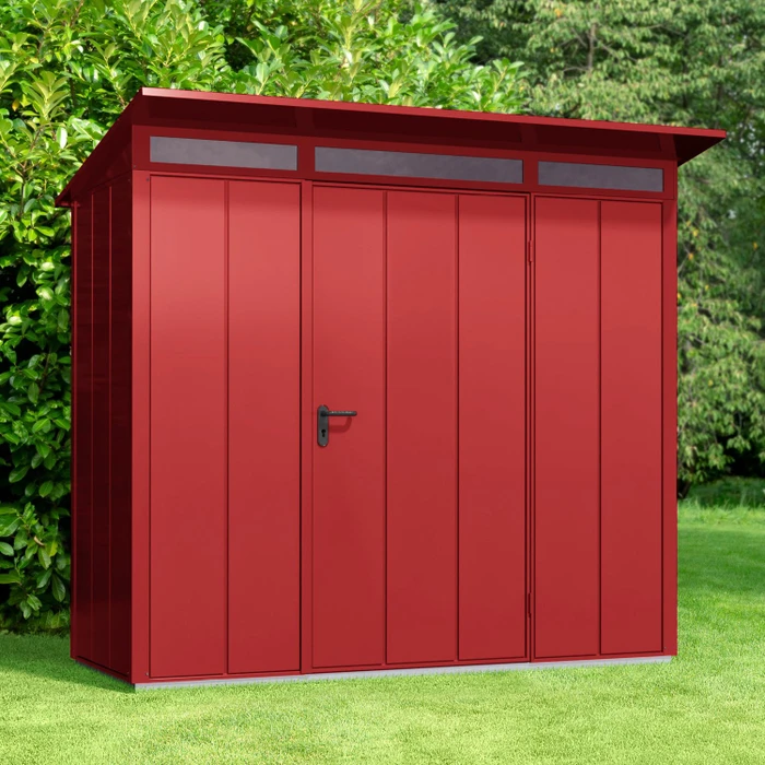 EcoStar Elegant Premiumline Typ 1 Gerätehaus purpurrot