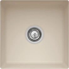 Villeroy & Boch Subway 50 SU Unterbau Becken mittig mit Ablauffernbedienung almond