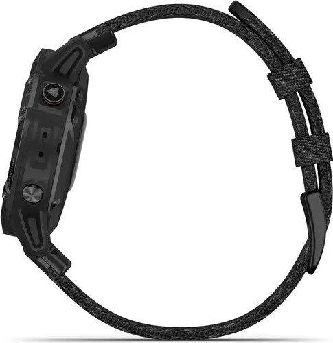 Garmin Fenix 6 Sapphire black dlc/heathered red nylon