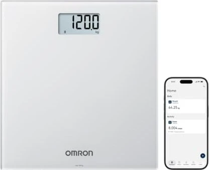 Omron HN-300T2-EGY digitale Personenwaage grau