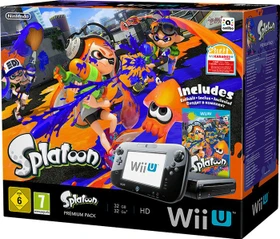 Nintendo Wii U Premium Pack - 32GB Splatoon Bundle schwarz