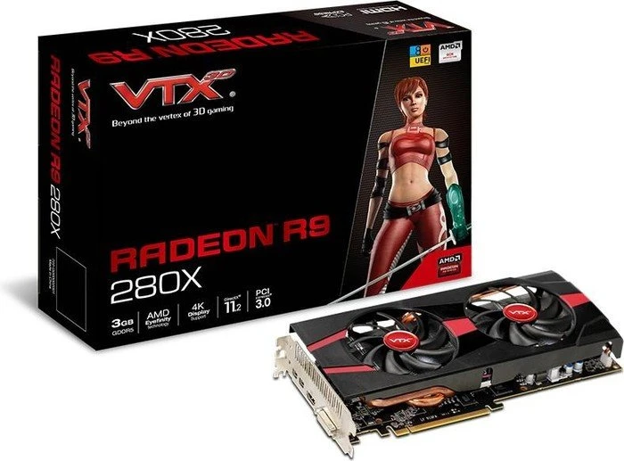 VTX3D Radeon R9 280X V2, 3GB GDDR5, DVI, HDMI, 2x mDP