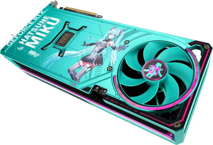 ASUS ROG Astral GeForce RTX 5080 Hatsune Miku Edition, ROG-ASTRAL-RTX5080-O16G-HATSUNE-MIKU-EDITION, 16GB GDDR7, 2x HDMI, 3x DP