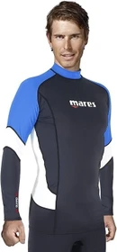 Mares Trilastic Rash Guard Long Sleeve Unterzieher Funktionsshirt langarm schwarz/weiß/blau (Herren)
