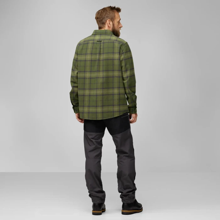 Fjällräven Övik Twill Hemd langarm deep forest/green (Herren)