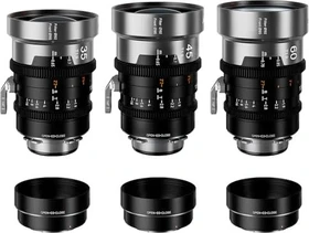 Sirui IronStar 35/45/60mm T1.9 Full-Frame Anamorphot 1.5x Neutral Flare Set für PL+EF Mount