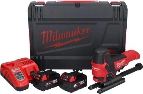 Milwaukee M18 FBJS-502X Fuel Akku-Pendelhubstichsäge inkl. Koffer + 2 Akkus 5.0Ah