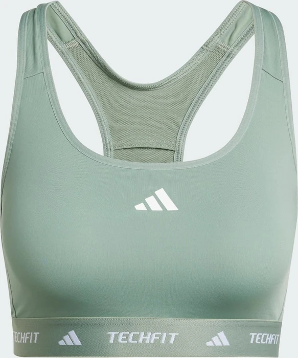 adidas Techfit Sport-BH silver green (Damen)