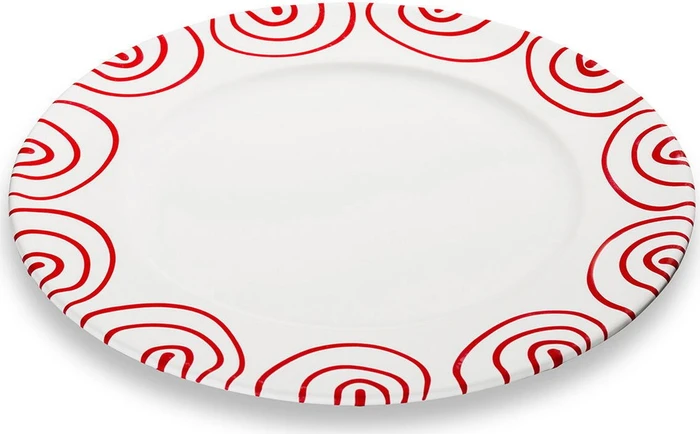 Gmundner Keramik Rotgeflammt Speiseteller Gourmet 29cm
