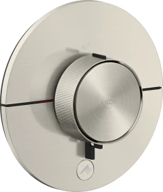 Hansgrohe Axor ShowerSelect ID rund Thermostat für 1 Verbraucher und einen zusätzlichen Abgang edelstahl optic
