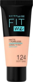 Maybelline Fit Me Matte & Poreless Foundation 124 soft sand, 30ml