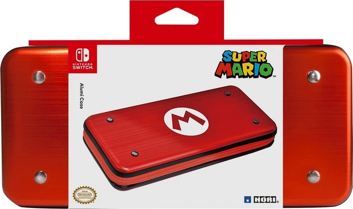 Hori Aluminium Case Mario Tasche rot/weiß (Switch)