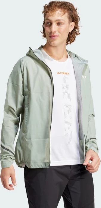 adidas Terrex Xperior 2.5L Light Rain.Rdy Funktionsjacke silver green (Herren)