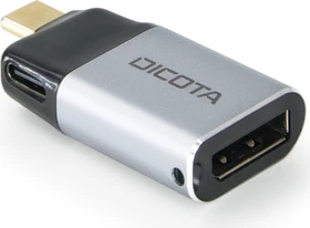 Dicota USB-C zu DisplayPort Mini-Adapter mit PD, DP Alt Mode, 8K, USB-C 3.0 [Stecker] (D32046)