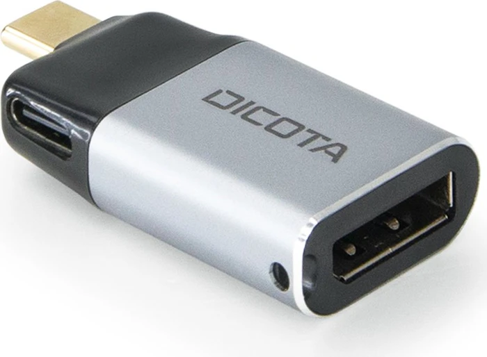 Dicota USB-C zu DisplayPort Mini-Adapter mit PD, DP Alt Mode, 8K, USB-C 3.0 [Stecker]