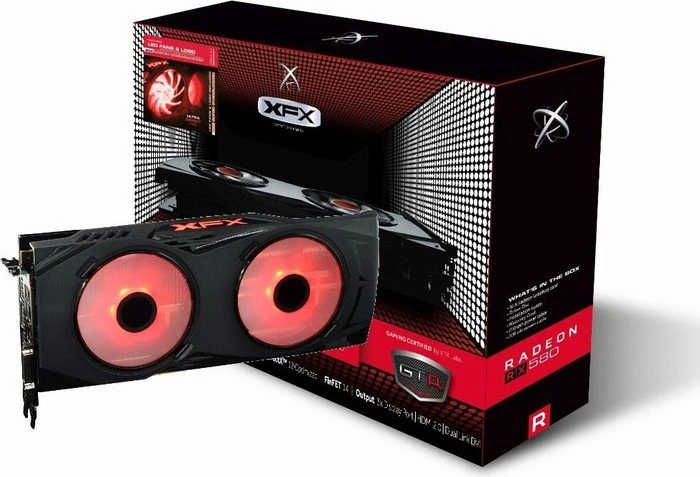 XFX Radeon RX 580 GTR-S Black Edition Crimson, 8GB GDDR5, DVI, HDMI, 3x DP