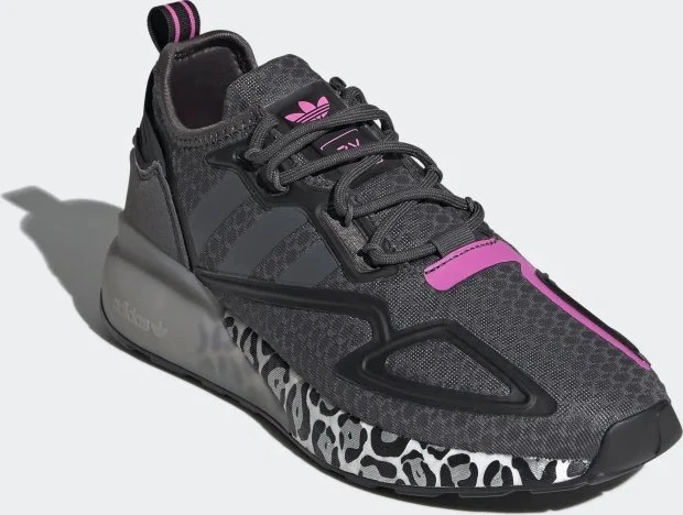 adidas ZX 2K Boost grey six/core black/screaming pink (Damen)