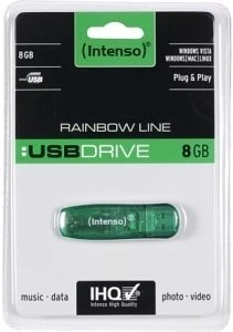 Intenso Rainbow Line 8GB, USB-A, USB 2.0