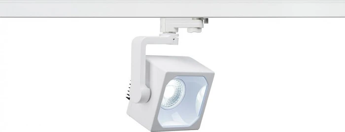 SLV 3Ph Euro Cube Schienensystem LED Spot 28.5W weiß, 1 Stück