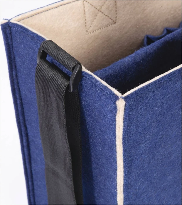 Sigel Notebook Tasche Desk Sharing Bag Bicolor M Synthetischer Filz Dunkelblau