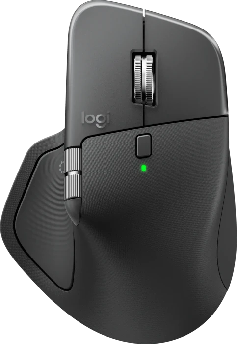 Logitech MX Master 4 Combo for Windows, Graphite, dunkelgrau, Logi Bolt, USB/Bluetooth, DE