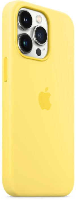 Apple Silikon Case mit MagSafe für iPhone 13 Pro Zitronenschale