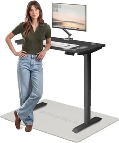 Desktronic HomePro Sitz-Steh-Schreibtisch 120x60cm schwarz/schwarz