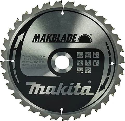 Makita Makblade Kreissägeblatt 32Z, 260x2.3x30mm, 1 Stück