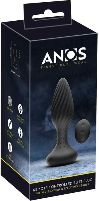 Anos RC Analplug mit Vibration und Rotation