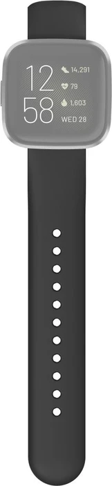 Hama Ersatzarmband für Versa 2 Silikon schwarz