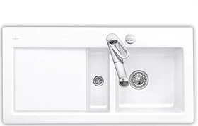 Villeroy & Boch Subway 60 Einbau Becken rechts mit Ablauffernbedienung weiß alpin