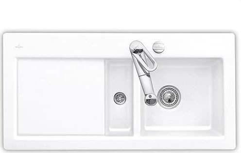 Villeroy & Boch Subway 60 Einbau Becken rechts mit Ablauffernbedienung weiß alpin