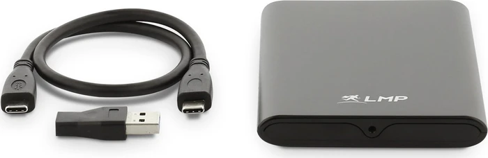 LMP DataMobile Festplattengehäuse, schwarz, 2.5", USB-C 3.1