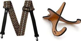 Fender Wild Animal Print Straps Black/Orange