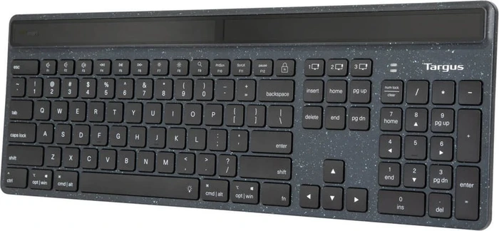 Targus EcoSmart Solar Keyboard, schwarz, Bluetooth, UK