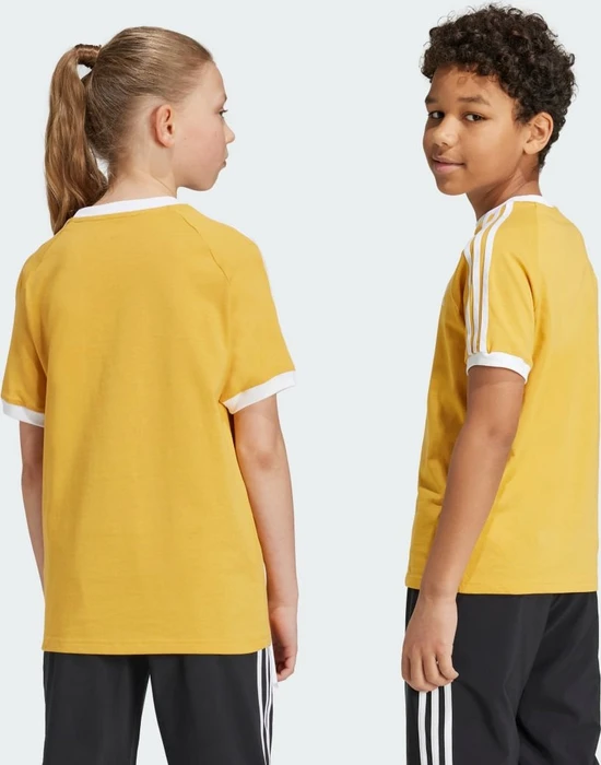 adidas 3-Streifen T-Shirt kurzarm preloved yellow (Junior)