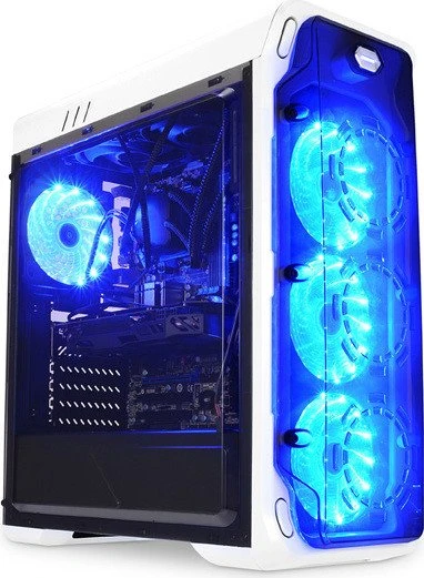 LC-Power Gaming 988W Blue Typhoon, Acrylfenster