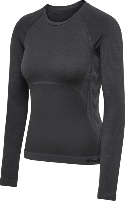hummel CEA Seamless Tight Funktionsshirt langarm ebony (Damen)