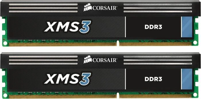 Corsair XMS3 UDIMM 4GB Kit, DDR3-2000, CL9-10-9-27