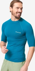 Olaian UV Funktionsshirt kurzarm blau (Herren)