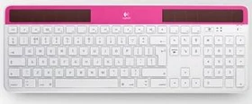 Logitech K750 Wireless Solar Keyboard für Mac rot, USB, DE
