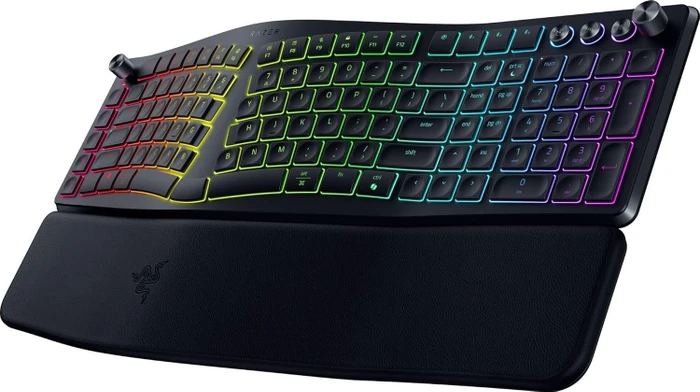 Razer Pro Type Ergo Wireless Split Ergonomic RGB Keyboard, schwarz, LEDs RGB, USB/Bluetooth, US