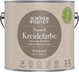 Schöner Wohnen Naturell Kreidefarbe innen holzkunst warmes naturbraun, 2.5l