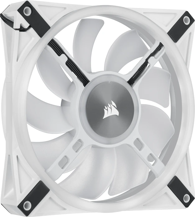 Corsair QL Series iCUE QL140 RGB PWM Dual Fan Kit, weiß, LED-Steuerung, 140mm, 2er-Pack