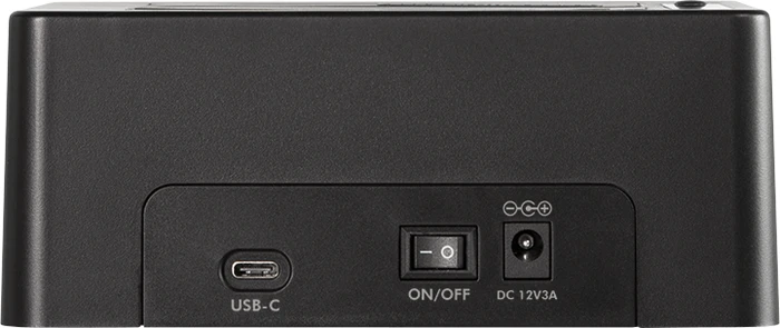 LogiLink USB 3.0 2-Bay für 2.5"/3.5" SATA HDD/SSD, schwarz, USB-C 3.1