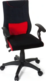 HJH Office Kiddy Pro Al Kinderdrehstuhl, schwarz/rot