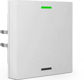 MDT Taster Light 55 1-fach reinweiß glänzend, neutral, Temperatursensor