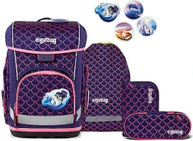 Ergobag Cubo Light PerlentauchBär 2026 Schultaschen-Set, 5-tlg.