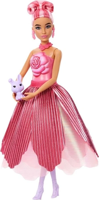 Mattel Barbie - Petal Pop Barbie im Rosenkleid mit Duft