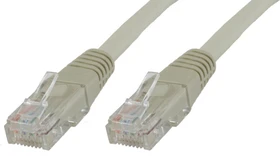 MicroConnect Patchkabel, Cat6, U/UTP, RJ-45/RJ-45, 1m, grau, 10er-Pack